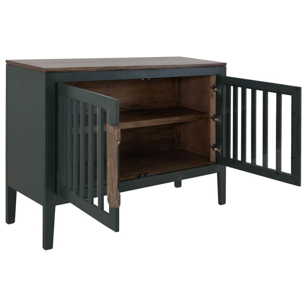 Fallridge Autumn 54&quot; 2-Door Console in Green and Brown, , large