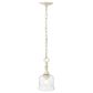 Golden Lighting Keating 1-Light Pendant with Hammered Water Shade in Antique Ivory, , large