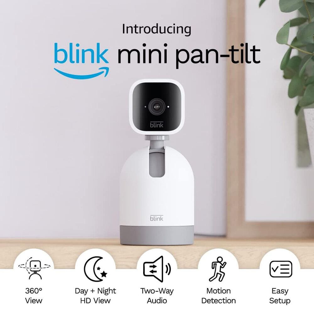 Blink Mini Pan-Tilt Camera in White, , large