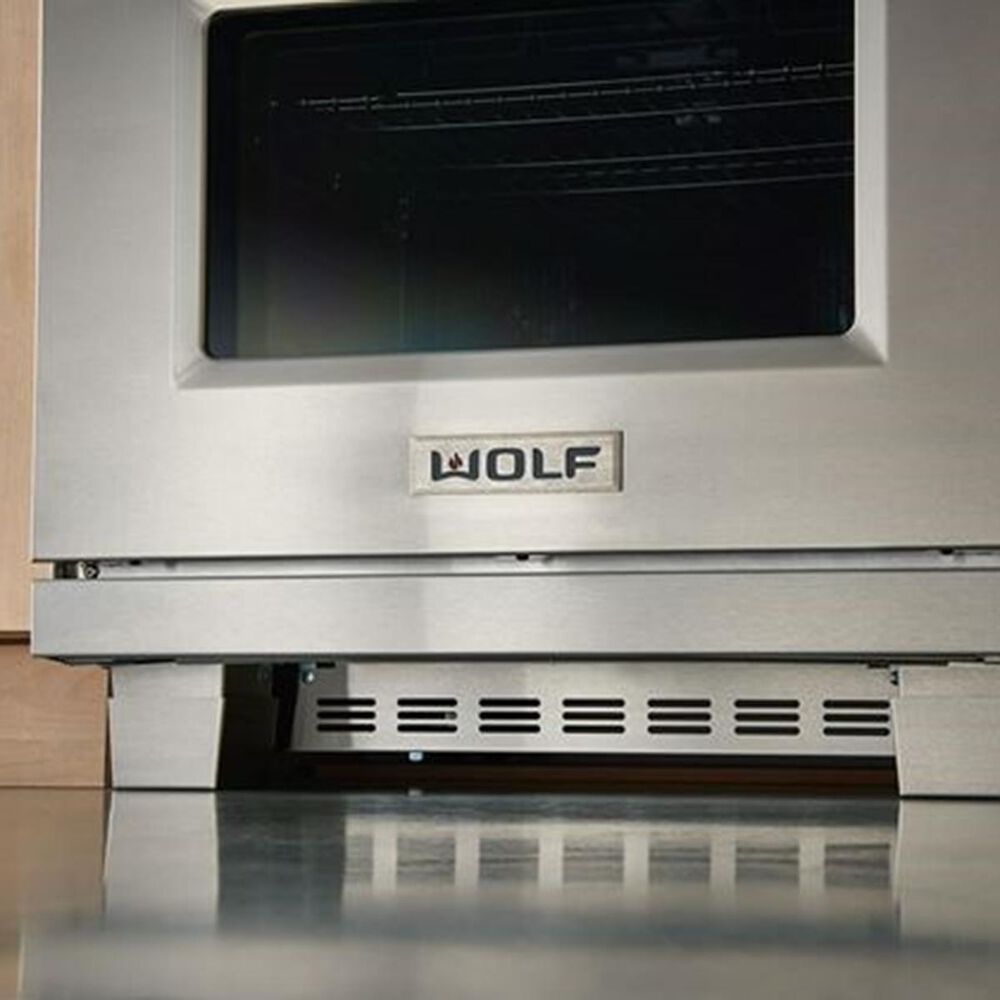 Wolf 48" Dual Fuel Range Kick Plate in Stainless Steel Nebraska