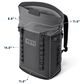 YETI Hopper M20 Backpack Soft Cooler in Olive and King Crab Orange, , large