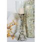 Maple and Jade 7" x 22" Hurricane Lamp in Silver, , large