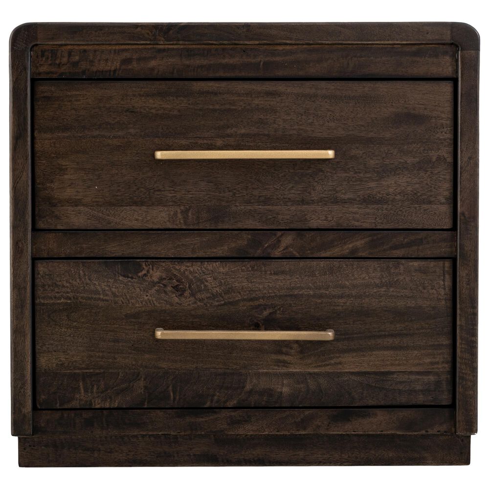 Fallridge Mezquite 2 Drawer Nightstand in Black, , large
