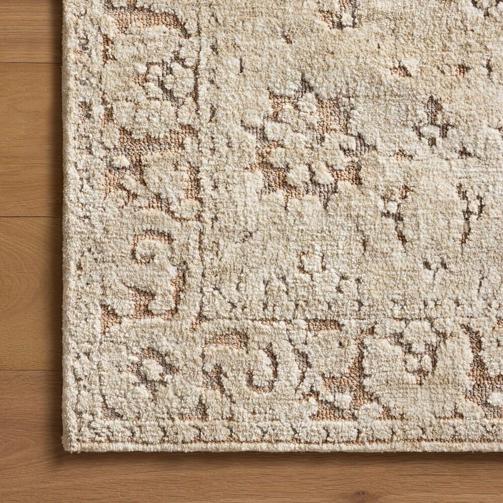 Loloi Percival Natural and Salmon 3&#39;6&quot; x 5&#39;6&quot; Area Rug, , large