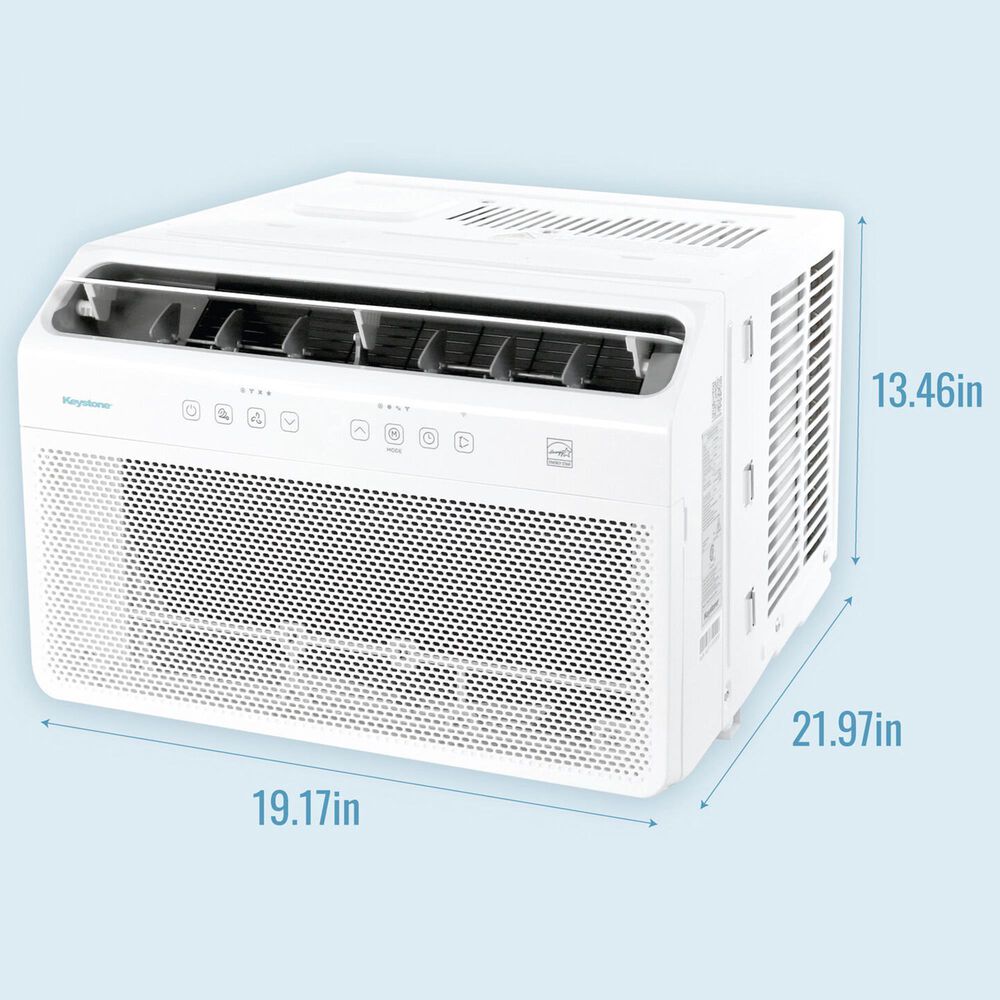Keystone 10000 BTU Window Mounted Inverter Air Conditioner in White, , large