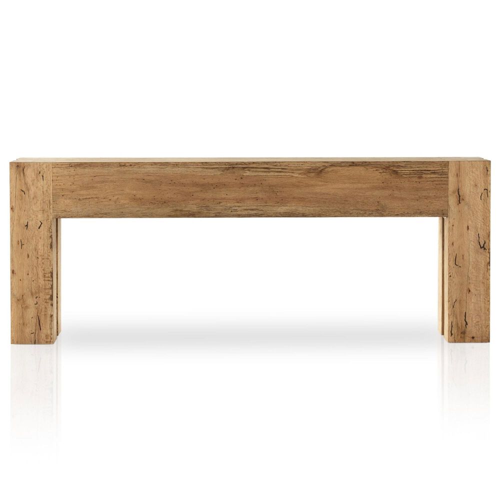 Four Hands Abaso Console Table in Rustic Wormwood Oak, , large
