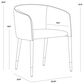 37B Asher Dining Chair in Black and Gold, , large