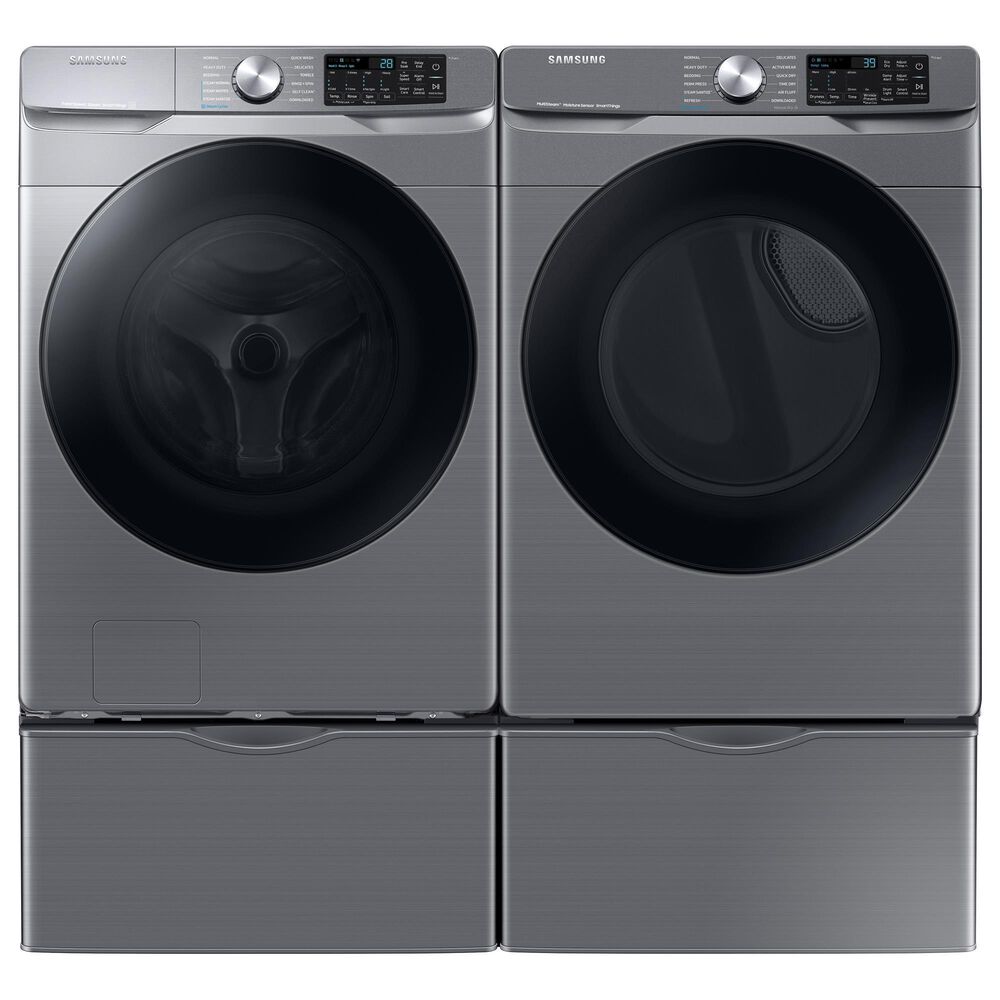 Samsung 4.5 Cu. Ft. Smart Front Load Washer with Super Speed Wash in Platinum, , large