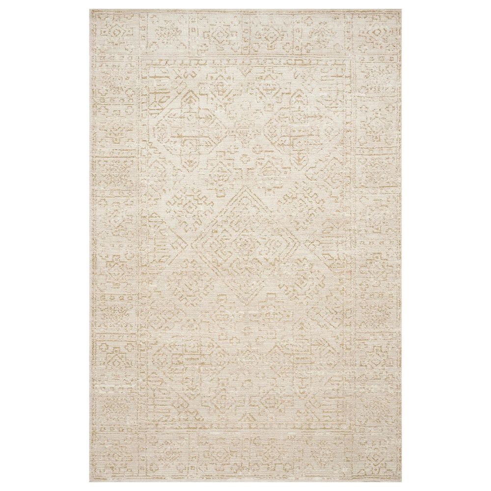 Magnolia Home Lotus 93 x 13 Ivory/Cream Area Rug, , large