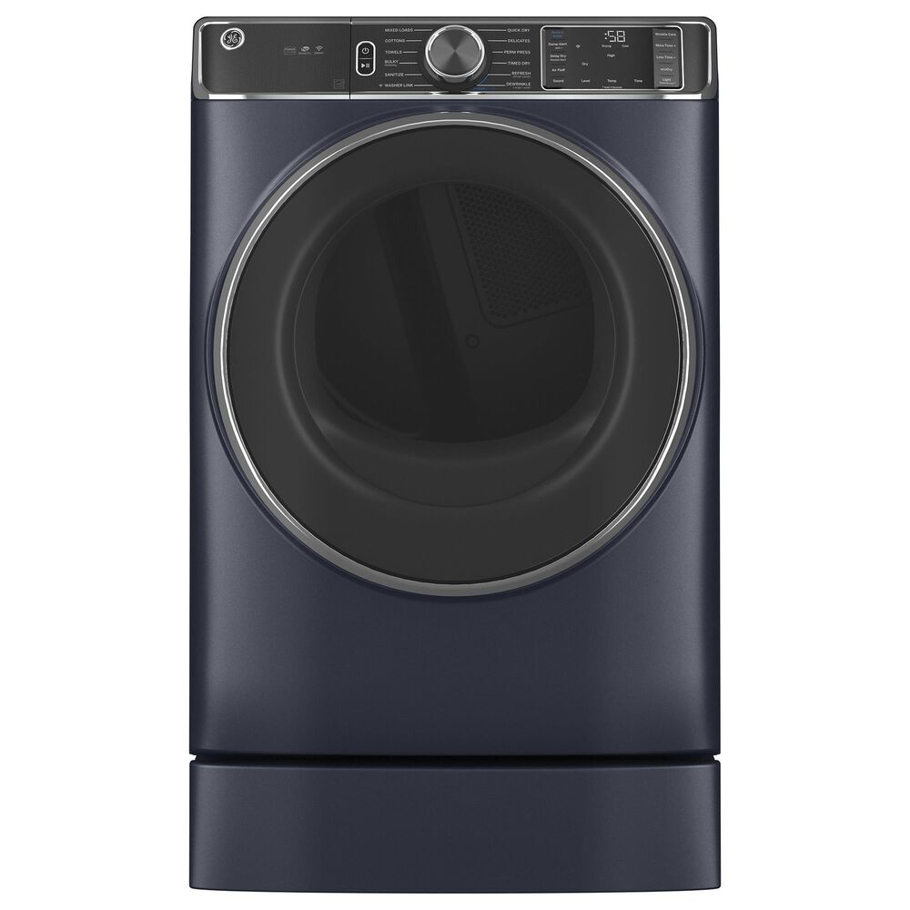 GE Appliances Laundry 7&quot; RightHeight Riser in Sapphire Blue, , large