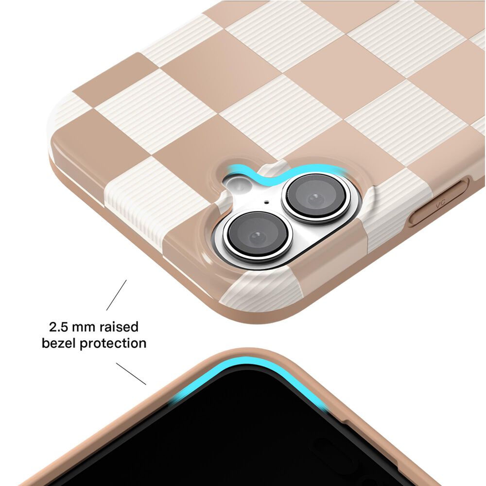 Velvet Caviar Checker MagSafe Case for Apple iPhone 16 in Nude Vibe, , large