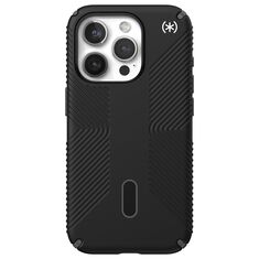 Speck Presidio2 Grip MagSafe Case for Apple iPhone 15 Pro in Black and Slate Grey