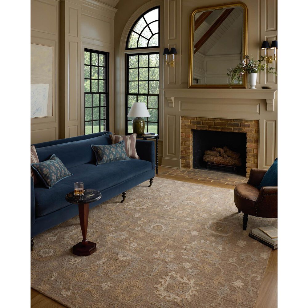 Chris Loves Julia x Loloi Dorothea Bark and Stone 3'6" x 5'6" Area Rug, , large