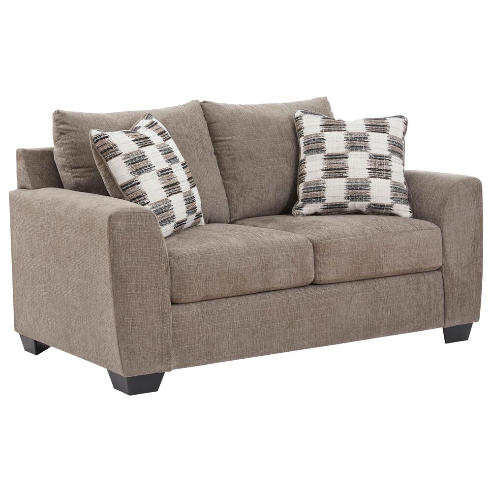 Ashley Loreo Stationary Loveseat in Truffle, , large