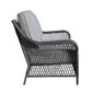 Gathercraft Essen 4-Piece Chat Set in Gray, , large