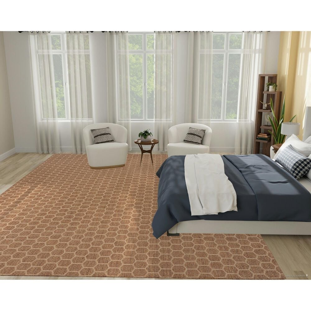 Nourison Twist Reversible 10&#39; x 14&#39; Natural Indoor/Outdoor Area Rug, , large