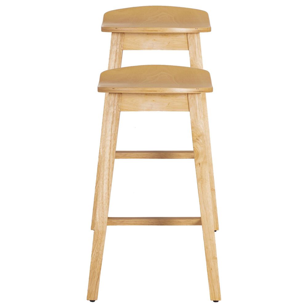 Linon Home Decor Culver Counter Stool in Natural (Set of 2), , large