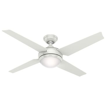 Hunter Sonic 52" Ceiling Fan with Light in White, , large