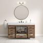 37B Alanya 60" Single Bathroom Vanity in Walnut Drift with White Composite Stone Top, , large