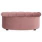 Jennifer Taylor Home Halle 35.5" Rolled-Arm Dog Bed with Channel-Tufted Back in Ash Rose Pink, , large