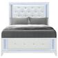 Global Furniture USA Alina Full Panel Bed with LED in White, , large