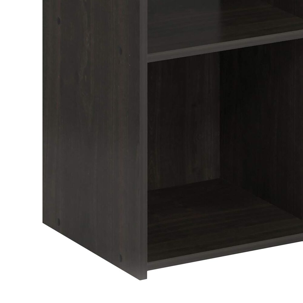 HOMLUX 2-Cube Open Shelf Bookshelf in Espresso, , large