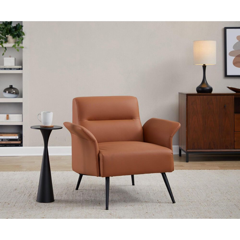 Lumisource Petal Accent Chair in Camel, , large