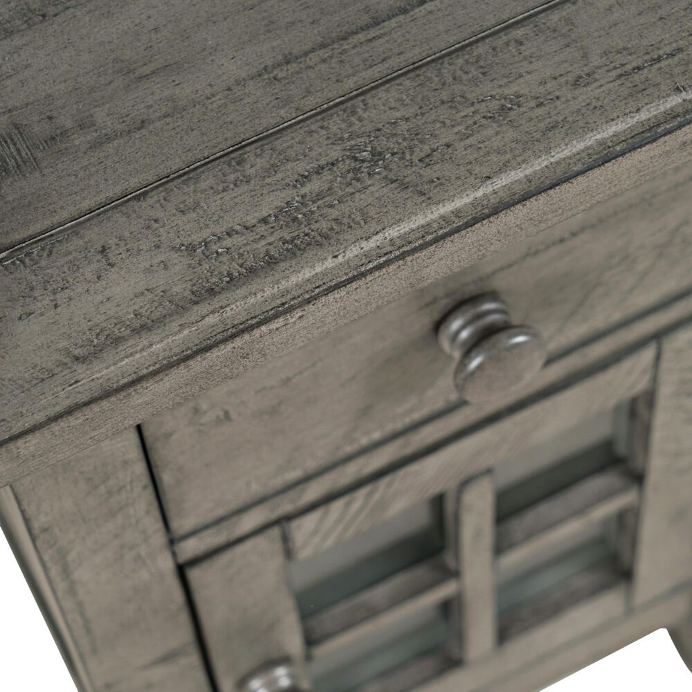 Waltham Rustic Shores Power Chairside Table in Charcoal, , large