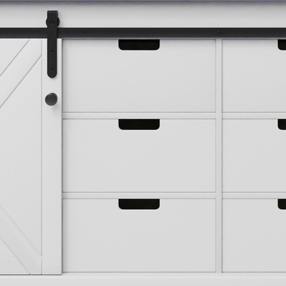 Lexora Home Marsyas 80&quot; Double Bathroom Vanity in White with Grey Quartz Top and Rectangular Sinks, , large