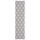 Safavieh Bermuda BMU804B 2" x 8" Ivory and Grey Indoor/Outdoor Area Performance Rug, , large