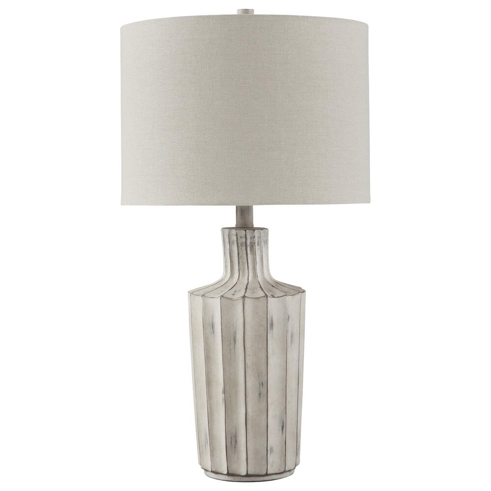 Ashley Imre Poly Table Lamp in Distressed Brown, , large
