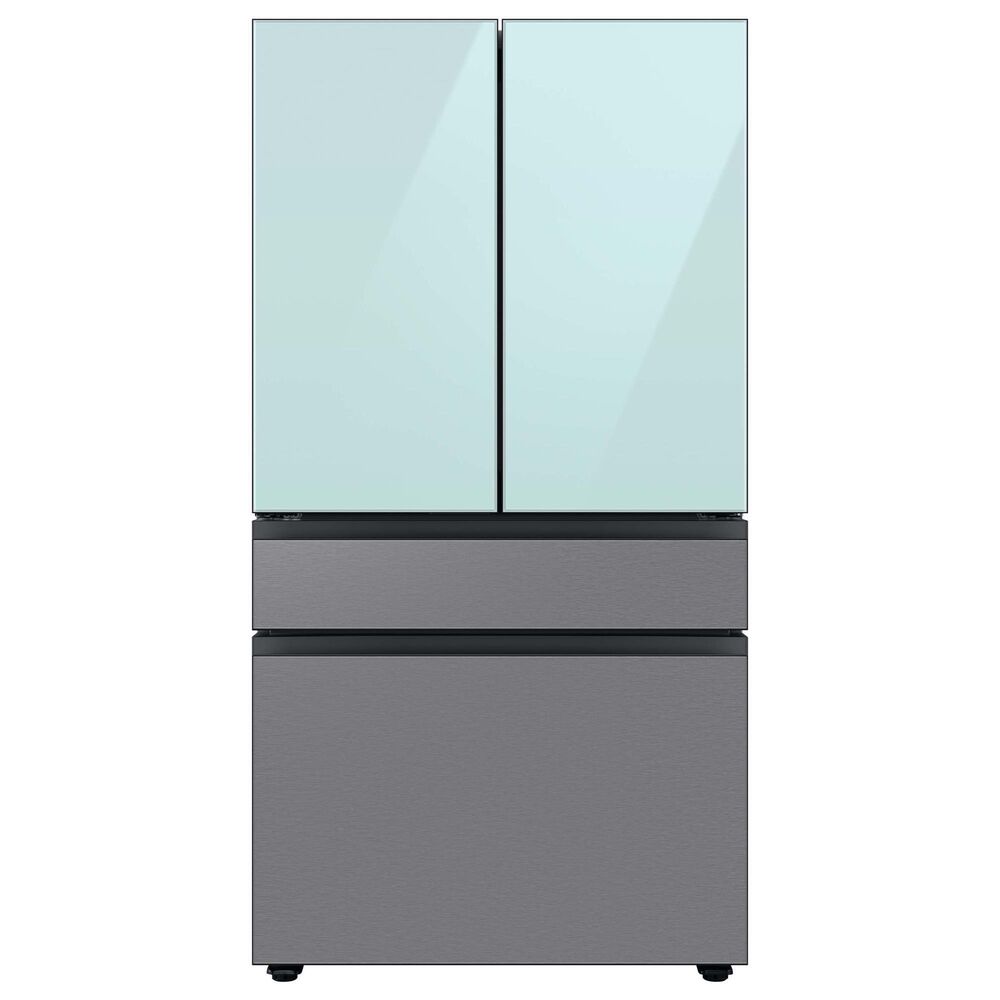 Samsung Bespoke Bespoke 4-Door French Door Refrigerator Top Panel in Morning Blue Glass, , large