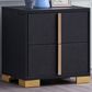 Pacific Landing Marceline 2-Drawer Nightstand in Black, , large