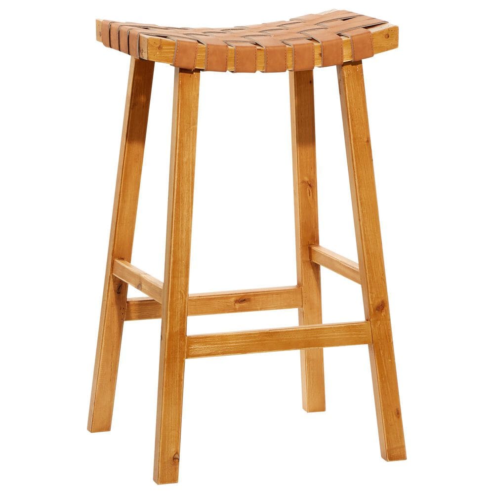 Maple and Jade 30" Rustic Bar Stool in Brown, , large