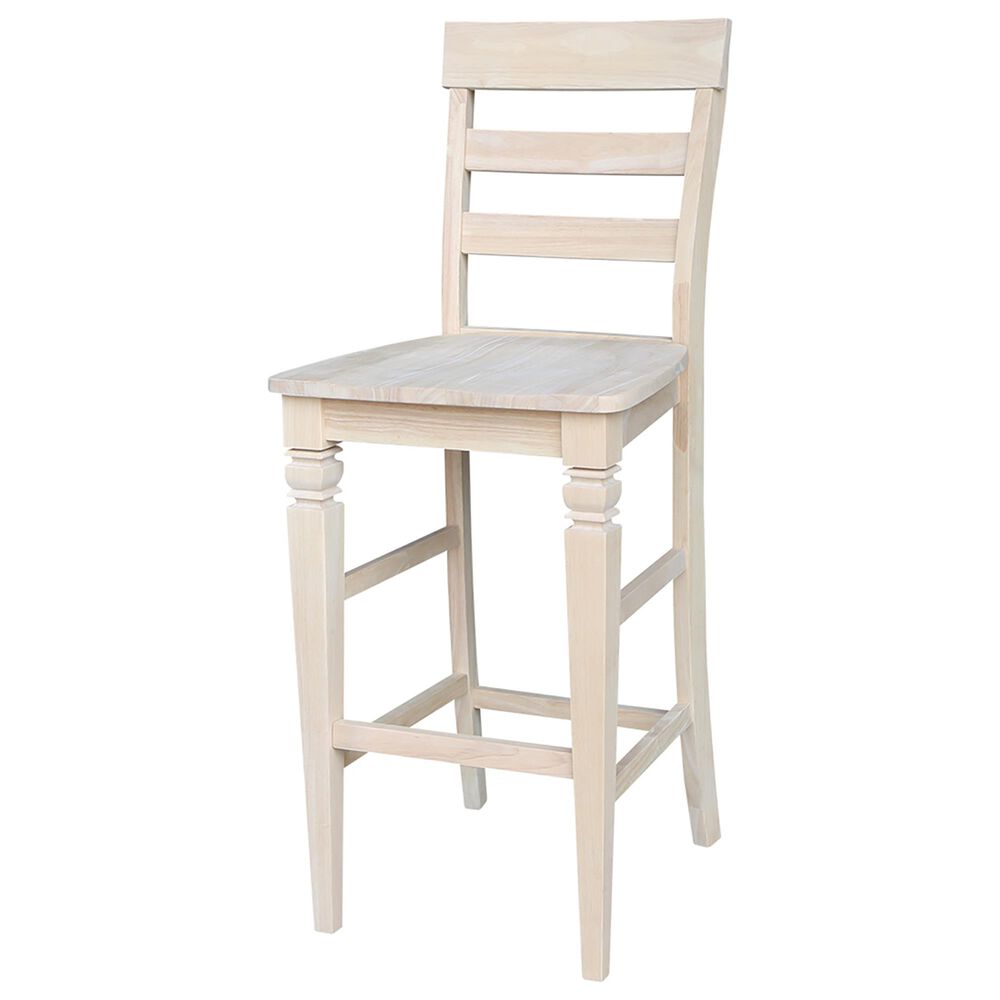 International Concepts java 30" Barstool in Unfinished, , large