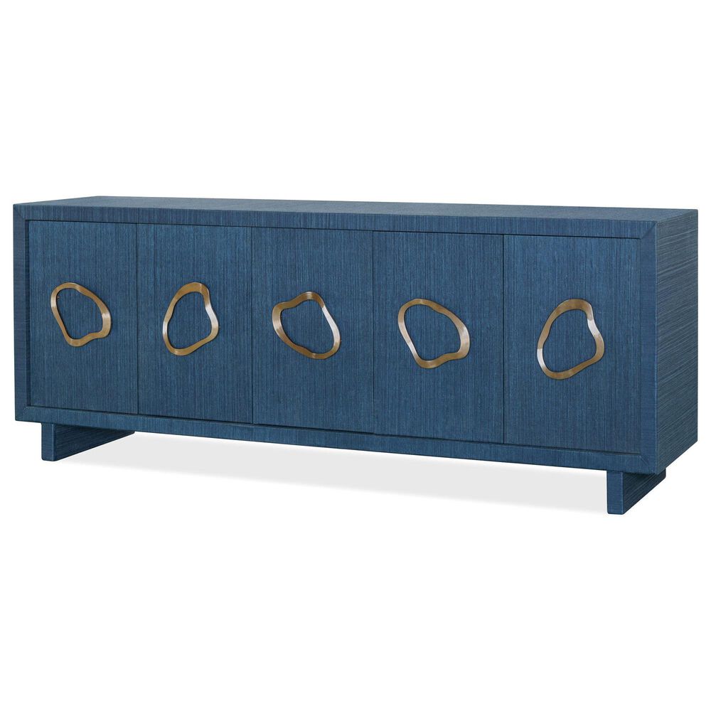 Hooker Furniture Commerce and Market Paige 90" 5-Door Credenza in Blue, , large