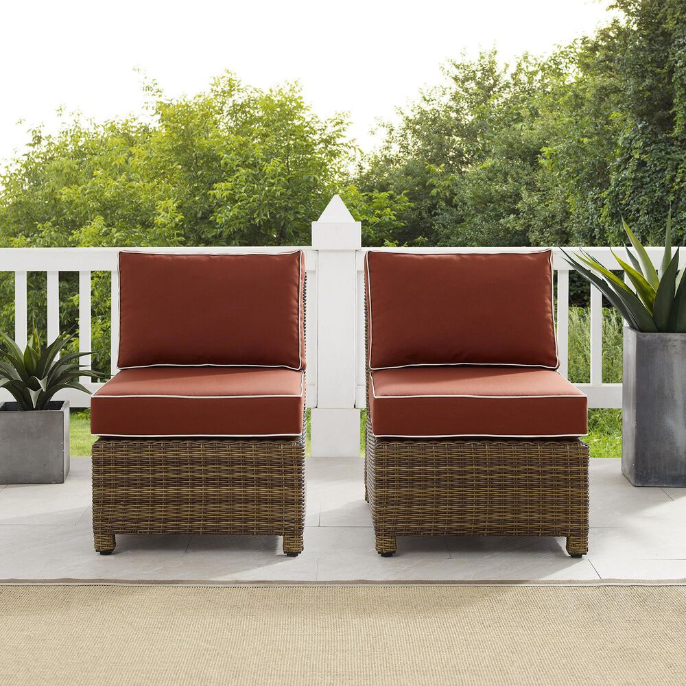Crosley Furniture Bradenton 2-Piece Patio Chair Set in Sangria, , large