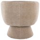 LumiSource Fran Swivel Accent Chair in Light Brown, , large