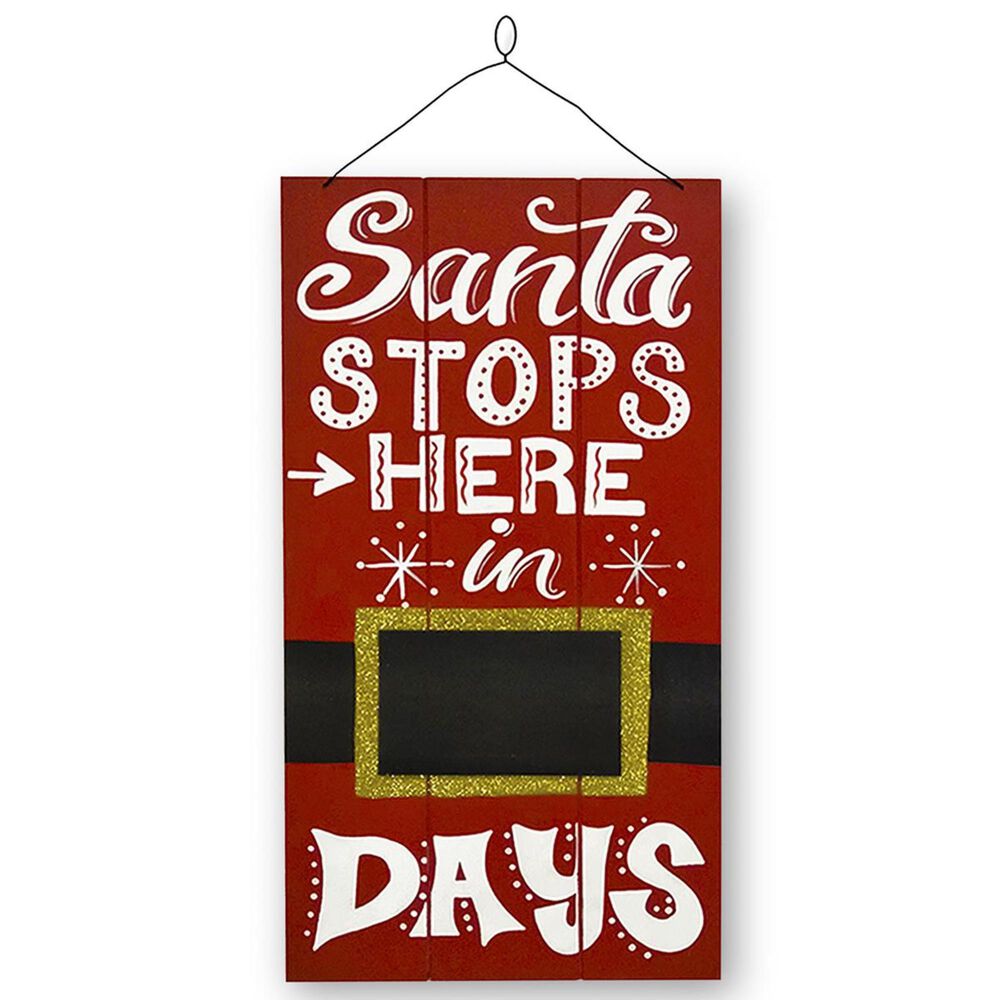 National Tree 22" Santa Countdown Wall Art, , large