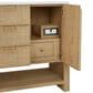 James Martin Vanities Solene 48" Single Bathroom Vanity in Seaside Oak with 3 cm Arctic Fall Solid Surface Top and Rectangular Sink, , large