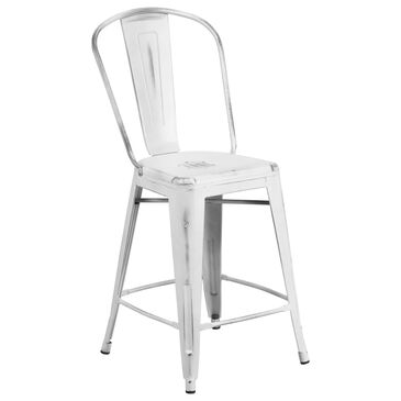 Flash Furniture 24" Counter Stool in White, , large