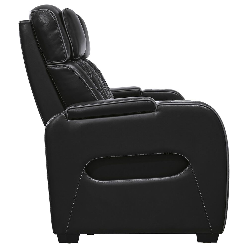 Ashley Boyington Power Reclining Sofa in Black, , large