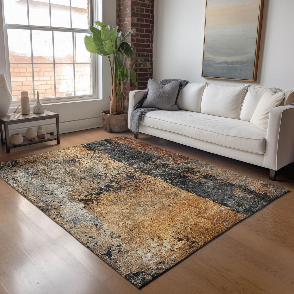 Dalyn Rug Company Nouveau NV13 3&#39; x 5&#39; Copper Indoor/Outdoor Area Rug, , large