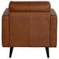 Natuzzi Editions Destrezza Leather Arm Chair in Brandy, , large