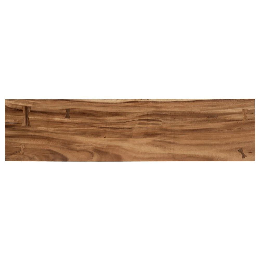 TimberHaus Atlas Small Console Table in Natural and Black, , large