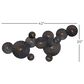Maple and Jade 20" x 42" Abstract Wall Decor in Black and Gold, , large