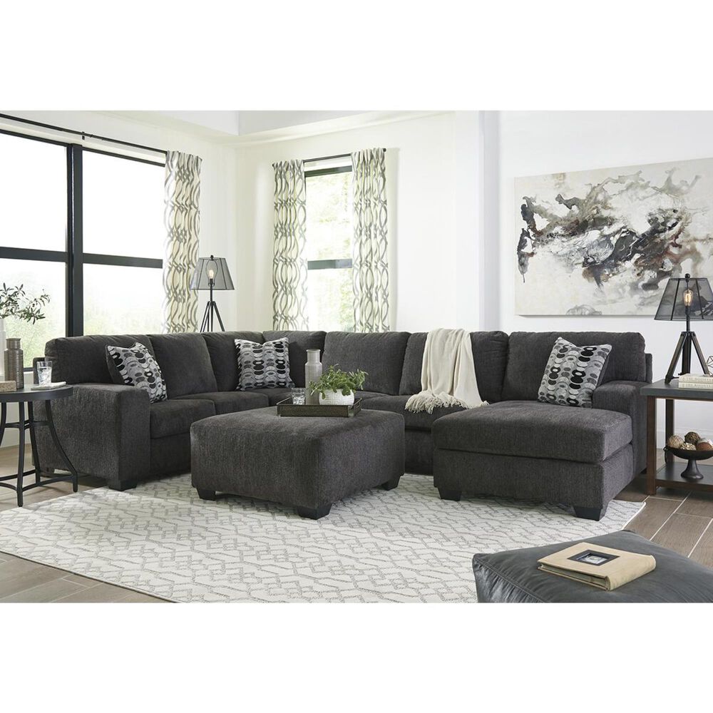Ashley Ballinasloe Oversized Accent Ottoman in Smoke, , large
