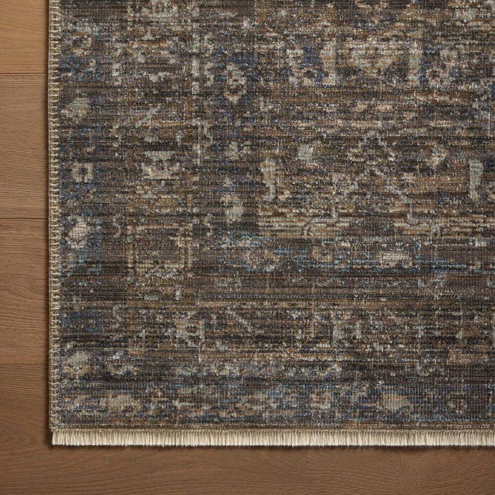 Loloi Heritage 2&#39; x 3&#39; Lagoon and Tobacco Area Rug, , large