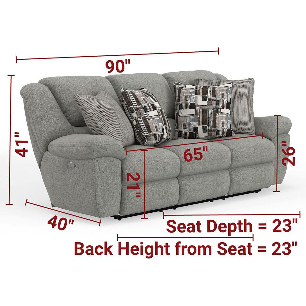 Catnapper Trifecta Power Reclining Sofa with Drop Down Table in Nature, , large