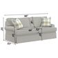 Pennycross Haven Queen Sleeper Sofa in Glacier, , large